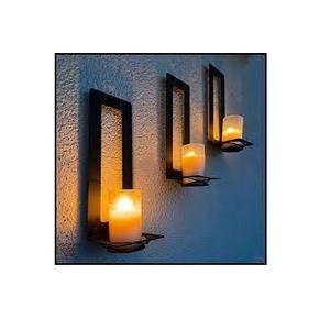 เชิงเทียนโลหะประดับผนังดีไซน์รูปใบไม้สำหรับตกแต่งงานแต่งงานเชิงเทียนสำหรับตกแต่งในร่มสีทอง - Product Image 5