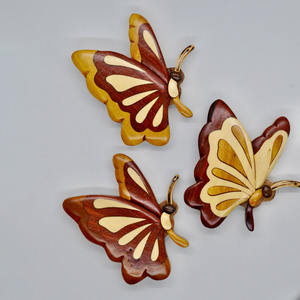 Peste de travail du bois pour autocollant de réfrigérateur cadeau souvenir de cuisine durable aimants décoratifs en bois - Product Image 3