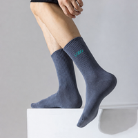 Chaussettes de sport en coton personnalisées pour hommes, brodées avec logo sur mesure, Socken