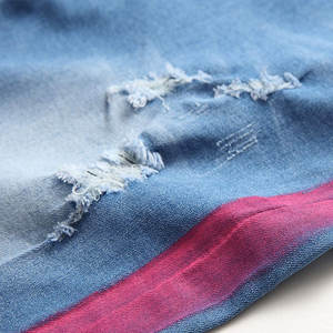 Short en jean vintage personnalisé pour hommes Short en jean de haute qualité de couleur unie à prix de gros - Product Image 3