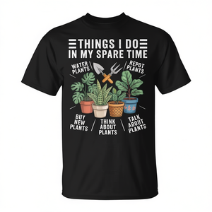 Camiseta de jardinería para amantes de las plantas de interior, para quienes disfrutan de su tiempo libre cultivando plantas verdes, para jardineros, horticultores. - Product Image 2
