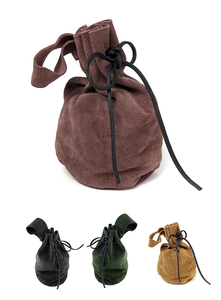 Bolso de cuero medieval: ligero, "típicamente medieval", dice un bolso de cuero hecho de gamuza resistente como este. - Product Image 6