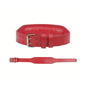 เข็มขัดยกน้ำหนักหนังวัว4นิ้วพร้อมอุปกรณ์ป้องกันแบบมืออาชีพสำหรับทุกเพศอุปกรณ์ออกกำลังกาย - Product Image 5