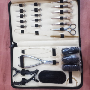 Kit de herramientas de extensión de cabello humano Juego de alicates de rebordear todo en uno Premium Kit de herramientas de extensión de cabello completo de acero inoxidable - Product Image 4