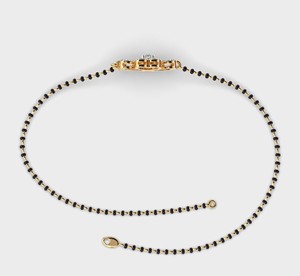 IGI Certified Lab Grown Round Diamond Floral <b>Clover</b> Mangalsutra <b>Bracelet</b> in 14K Yellow / White / Rose Gold - Product Image 2