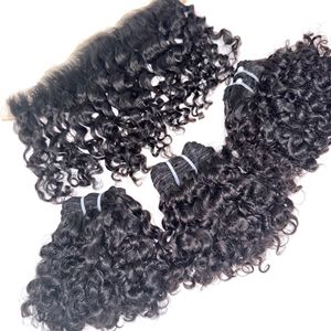 Super doble dibujo rizado color natural vietnamita extensiones de cabello humano - Product Image 2