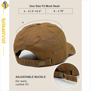 Gorras de béisbol de moda de algodón transpirable gorras de estilo Retro ajustables bordadas de alta calidad SAMAVIA última tendencia UE, Mercado del Reino Unido - Product Image 2