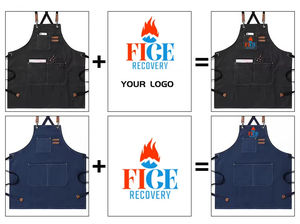 เครื่องแบบบาร์บีคิวผ้าใบคอตตอนสำหรับงานหนักทำจากผ้าฝ้ายปรับได้คุณสมบัติใช้ซ้ำได้ดีไซน์โลโก้ตามสั่งแบบ2025 - Product Image 4