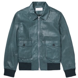 9. 	 Chaqueta de Cuero Vacuno de Alta Gama, Talla Adulto, para Oficina, Cuero Suave y Elástico, Grano Natural Sin Corregir - Product Image 6