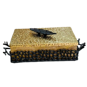 Caja de madera de diseño moderno de alta tendencia con bandejas decorativas con tapa de Metal para mesa de Hotel o hogar para Bodas de Ramadán - Product Image 4