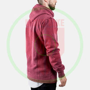 เสื้อฮู้ดดี้ลายโลโก้แบบสั่งทำพิเศษ ล้างสีแบบ Acid Wash คุณภาพสูง เนื้อผ้าหนา สำหรับผู้ชาย แฟชั่นใหม่ สไตล์สตรีทแวร์ - Product Image 4