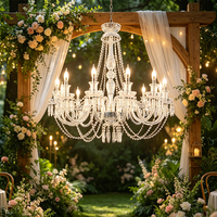 Nouvelle Décoration de Mariage : Lustre LED en Fer et Acrylique, Étanche, Télécommandé, pour Événements et Scènes, Plafond Intérieur/Extérieur