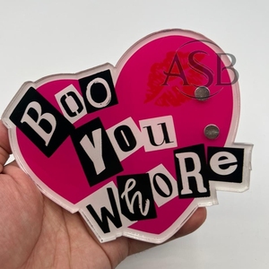 Tuiles à cils en acrylique personnalisées Boo You avec aimants pour pinces à épiler, vente en gros, design durable, tuiles à cils personnalisées avec personnage - Product Image 2