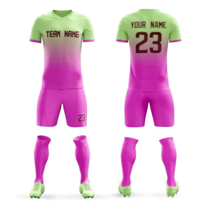 Venta caliente elegante uniforme de fútbol para adultos corte automatizado 100% poliéster secado rápido equipo deportivo desgaste Jersey - Product Image 3