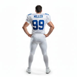 Uniforme de football américain pour hommes personnalisable, maillot respirant personnalisé, pantalon, haut à manches courtes, vêtements de sport - Product Image 2