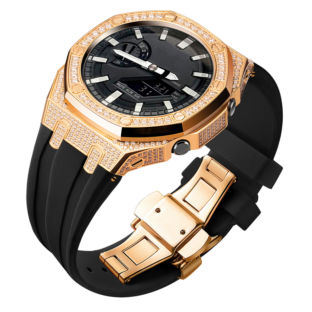rose gold-rubber