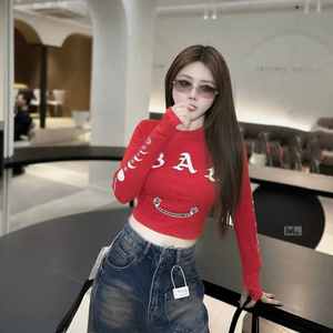 Camiseta de Dibujos Animados para Mujer, Tela de Algodón Suave y Transpirable, Estilo Casual, Combinable con Jeans, Faldas y Shorts - Product Image 6