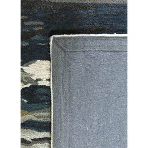 พรมขนสัตว์ผสมวิสโคสทำมือสีเทาดำ รุ่น Taq-4305 รูปทรงสี่เหลี่ยมผืนผ้าขนาดใหญ่ สำหรับห้องนอน ทางเดิน หนา 10 มม. ลายแบบนามธรรม สำหรับวัยรุ่น - Product Image 5