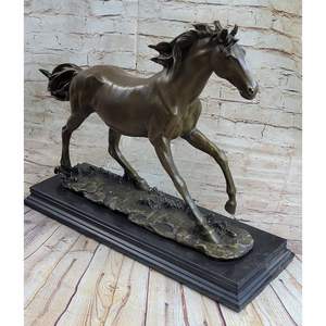 गर्म बिक्री कस्टम कांस्य घोड़े की मूर्ति धातु पशु शिल्प के लिए घरेलू सजावट के लिए उच्च गुणवत्ता कास्टिंग - Product Image 4