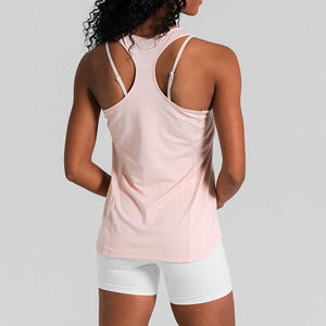 เสื้อกล้ามออกกำลังกายแขนกุดสำหรับผู้หญิงดีไซน์ลายพิมพ์ลายฤดูร้อนสำหรับเล่นพิเคิลบอลกีฬาป้องกันแบคทีเรีย - Product Image 6