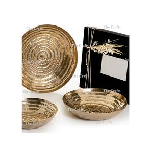 ชุดชามช็อคโกแลตอลูมิเนียมสีทองสำหรับตกแต่ง2ขนาดและรูปร่างที่กำหนดเองได้ - Product Image 3