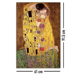 Póster 'El Beso' de Gustav Klimt, Inspirado en el Art Deco, para Decoración de Pared - Product Image 1