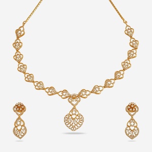 Zircon Necklace 169321 Elegant <b>Wedding</b> <b>Accessory</b> with Dazzling Zircon Stones - Product Image 1