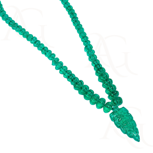 Lab Grown <b>Emerald</b> Necklace Beads Faceted Smooth Polished <b>Green</b> Nano Cut Gemstone Strand for <b>Jewelry</b> Making Customisable - Product Image 3