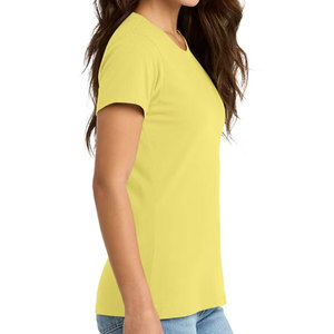 Womens Plain Basic T-Shirt Cotton Poly Blend Feminine Fit Ladies T Shirt - Product Image 3