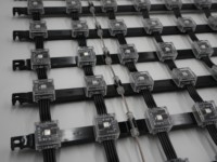 Écran LED étanche pour façade murale en verre transparent sans cadre à haute luminosité