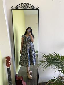 Free-Spirited Bohemian Maxi <strong>Dress</strong> Summer Styling with Colorful Ethnic Pattern Romantic Puff Sleeves Tiered Skirt &amp; A-Line Fit