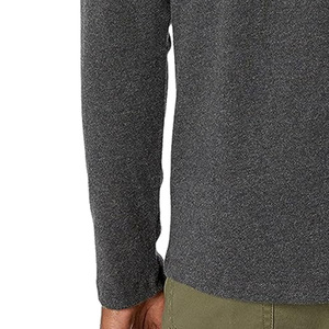 Hombre grande y alto que absorbe la humedad atlética camisas de manga larga al por mayor de poliéster liso de secado rápido Camiseta de manga completa - Product Image 6