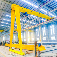 Grue à semi-portique montée sur rail électrique de 10Ton 15Ton télécommandée européenne