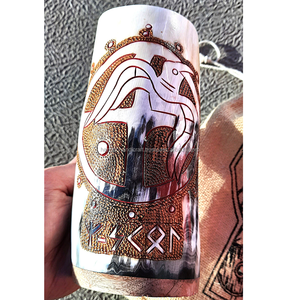 HF Crafts – Tasses à boire artisanales en corne de buffle, de vache ou d'âne, polies, de qualité supérieure, écologiques, portables et personnalisables - Product Image 2