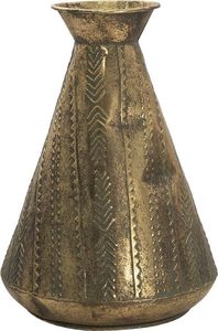 Jarrón Decorativo de Metal Estilo Art Deco, Diseño en Relieve, Vintage, para Suelo y Mesa - Product Image 2
