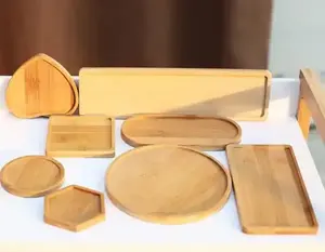 Plateau utilitaire en bois fabriqué en Inde, artisanal, conçu avec un savoir-faire raffiné pour les maisons, les cafés et les salons, offrant un service quotidien raffiné - Product Image 1