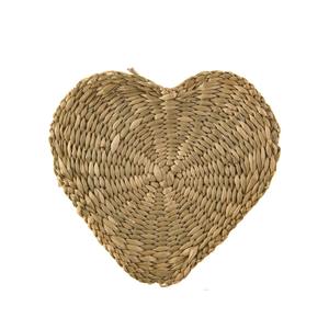 Heart shaped water hyacinth placemats Eco friendly products Made in Vietnam <b>Table</b> decoration Woven Placemat Wholesale - Product Image 5