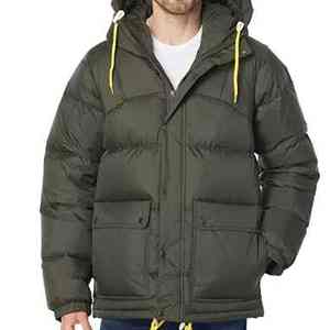 Chaqueta Acolchada Casual de Invierno para Hombre, Impermeable, Cortavientos, con Capucha y Relleno de Algodón, con Cuello Alto y Logotipo Personalizable en la Parte Delantera - Product Image 1