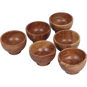 Mini bols décoratifs en bois de fabricant indien durable pour taille personnalisée, prix bon marché avec produit de vente - Product Image 6