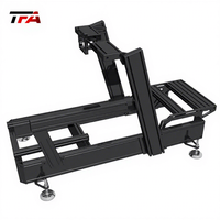 Simulateur de course en aluminium haut de gamme avec siège à mouvement complet pour un divertissement sportif immersif en réalité virtuelle, configuration professionnelle pour la simulation de course