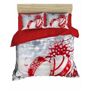 Parure de lit de Noël à imprimé numérique festif, 100 % coton Ranforce, pour lit double, literie de maison - Product Image 5