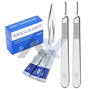 แพ็ค 100 ใบมีด 11 ใบมีดแบบใช้แล้วทิ้ง ขนาด 11 ใบมีดผ่าและ แพ็ค 2 ด้ามผ่า #3, คุณภาพระดับพรีเมียม สแตนเลสกันสนิม - Product Image 6