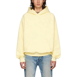 Haute qualité 100% coton français éponge pull à capuche 6XL hommes plaine teint polaire Logo personnalisé sans ficelle 1 pièce en gros hiver - Product Image 1