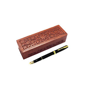 Nouvelle boîte de cartes et de dés en bois meilleure vente boîte décorative en bois naturel boîte de cartes à jouer en bois à vendre - Product Image 6