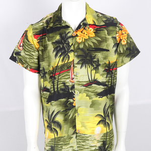 Wholesale summer cool short sleeves customized aloha hawaiian <b>shirts</b> <b>Beach</b> Wear Hawaiian <b>Shirts</b> for <b>men</b> - Product Image 1