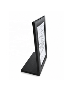 Support de menu en cuir PU noir DIVRIS avec plusieurs pages pour restaurants et hôtels - Product Image 1