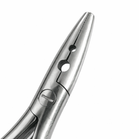 Pince à extensions capillaires en acier inoxydable de haute qualité avec 2 trous, outil de retrait pour micro-anneaux et nano-anneaux
