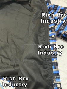 Chaqueta Casual Entallada para Hombre, Nueva Llegada 2025, Diseño Personalizado con Estampado a Cuadros, Múltiples Bolsillos, Cierre de Cremallera, Impermeable, Transpirable, de Cordura y Algodón - Product Image 6