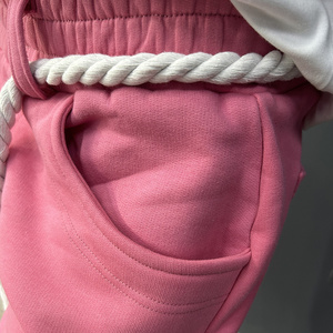 Top à la mode survêtement sweat hommes pantalons Baggy pantalons de survêtement évasés Rivet empilés pantalon évasé avec cordon de serrage en corde - Product Image 4