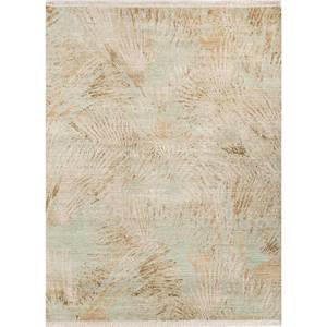 Tapis en laine noué à la main Entropy Ivory, motif abstrait, tapis de salon pour la décoration des couloirs, rectangle 9x12 pouces, Reb-1492 - Product Image 1